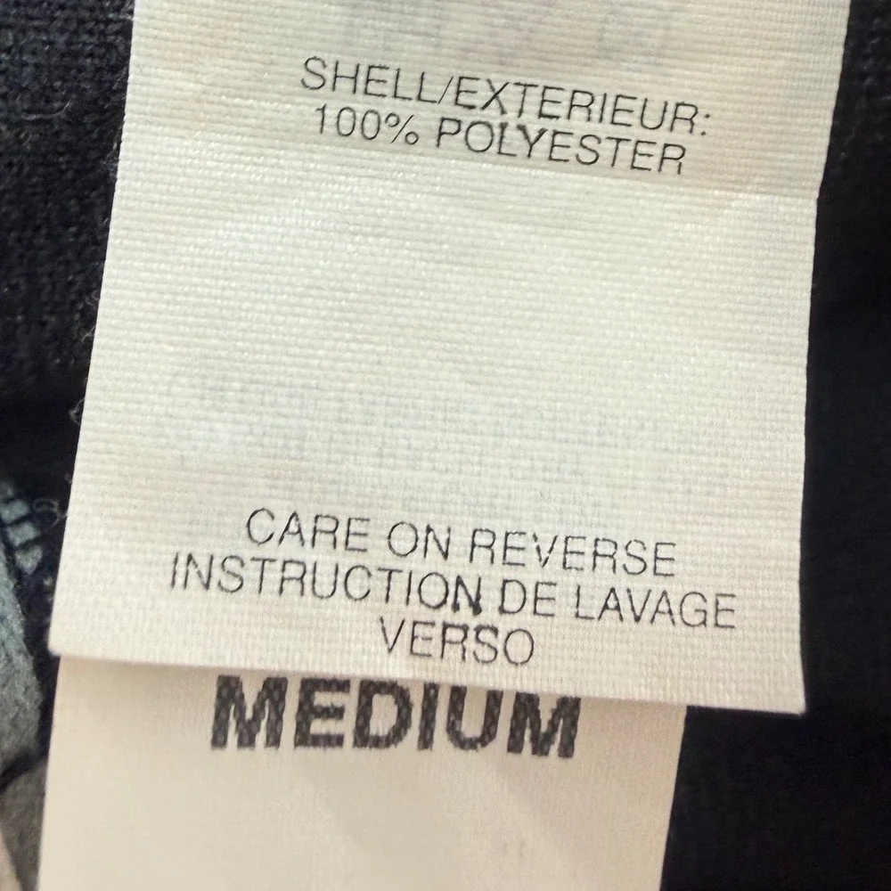 Marmot Mens Black Thermal Base Layer Leggings Size Medium Made in USA camping